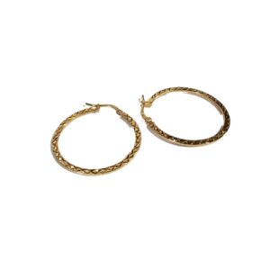 COQUETAS DE ORO 10 KT CON GRABADO FREE HEART