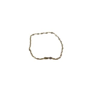 PULSERA DE ORO 10 KT CON DECORACIÓN EN CÍRCULOS ENTRELAZADOS