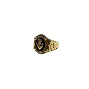 ANILLO DE ORO 10 KT ITALIANO FIGURA DE ANCLA